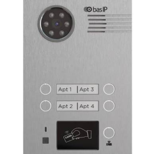 Panel Multiapartamental  4 Pulsadores - BAS-IP